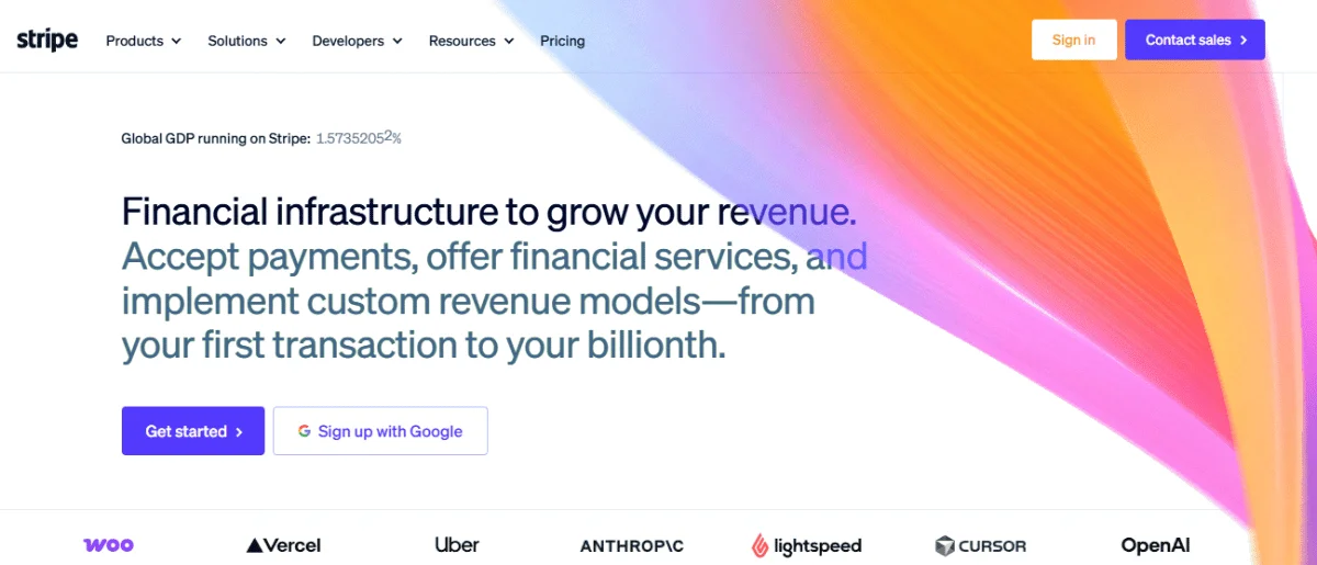 Stripe Homepage