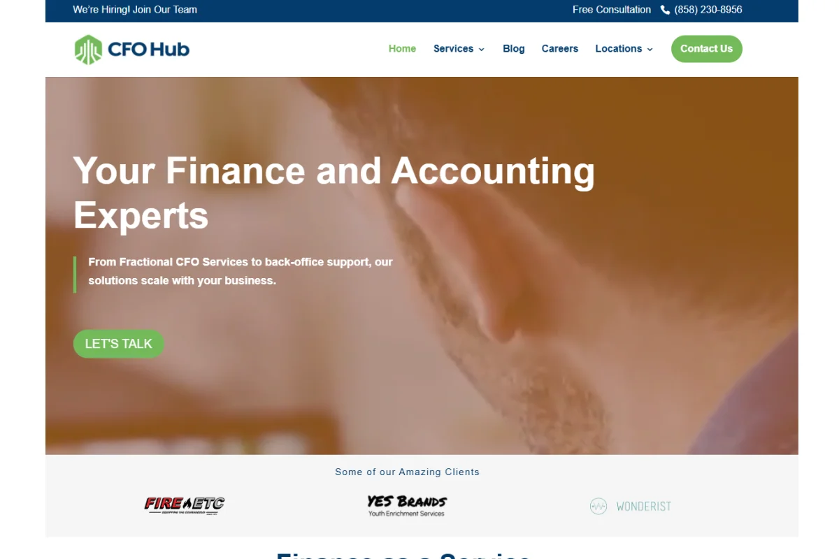 CFO Hub Homepage